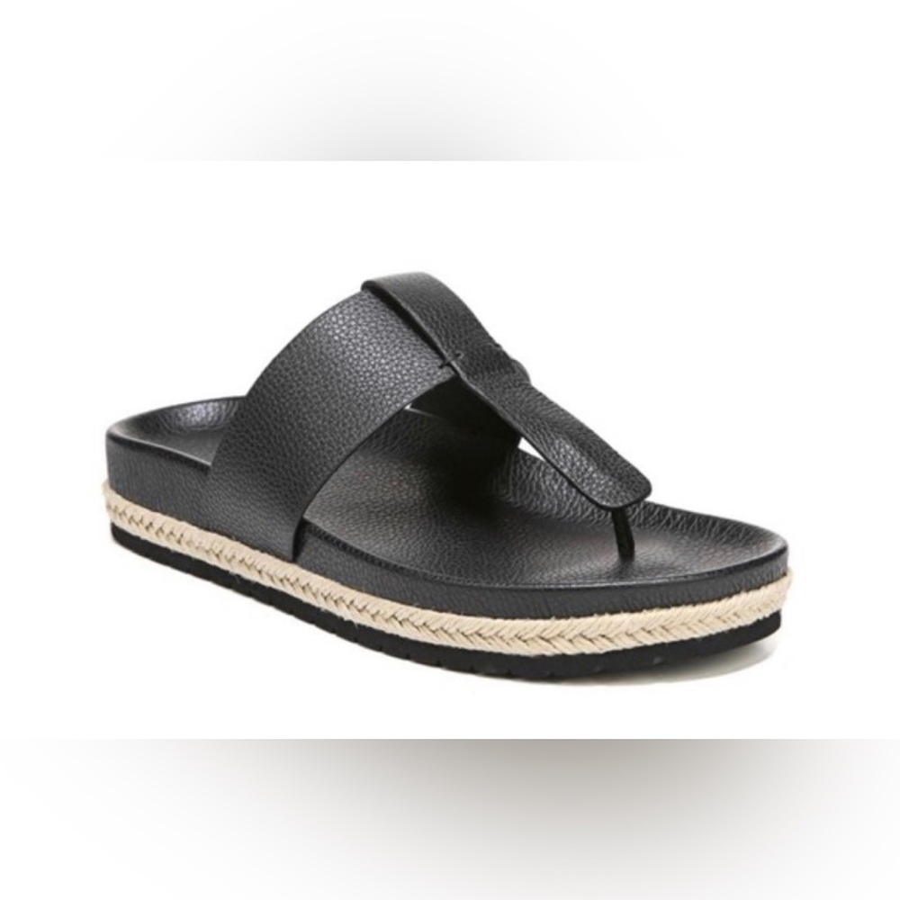 VINCE Avani Leather thong platform sandals Womens size 7 EUC